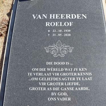 HEERDEN Roelof, van 1939-2020