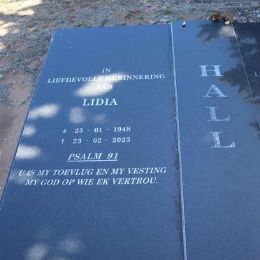 HALL Andries Edward Daniel 1949-2009 & Lidia 1948-2023_1