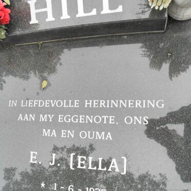 HILL E.J. 1935-2009