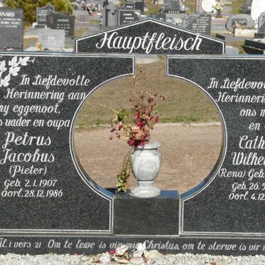 HAUPTFLEISCH Petrus Jacobus 1907-1986 &amp; Catharina Wilhelmina DE VILLIERS 1911-1989