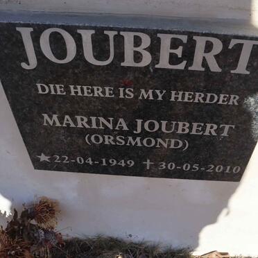 JOUBERT Marina nee ORSMOND 1949-2010