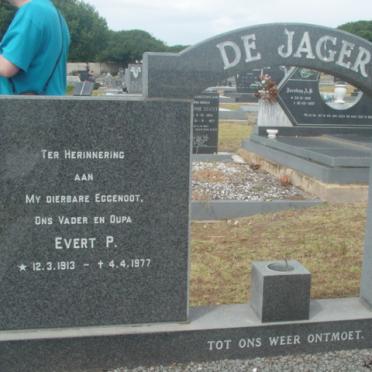JAGER Evert P., de 1913-1977