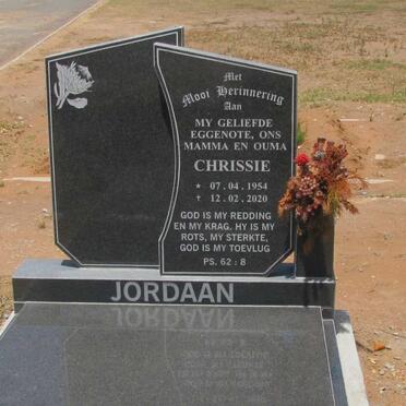 JORDAAN Chrissie 1954-2020