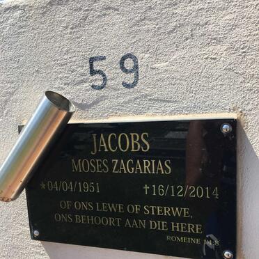 JACOBS Moses Zagarias 1951-2014
