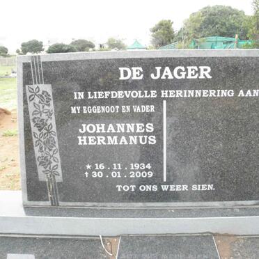 JAGER Johannes Hermanus, de 1934-2009