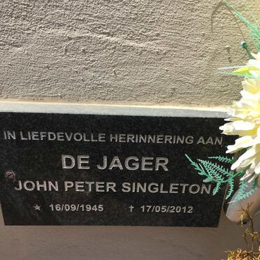 JAGER John Peter Singleton, de 1945-2012