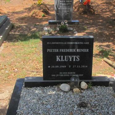 KLUYTS Pieter Frederik Renier 1949-2014