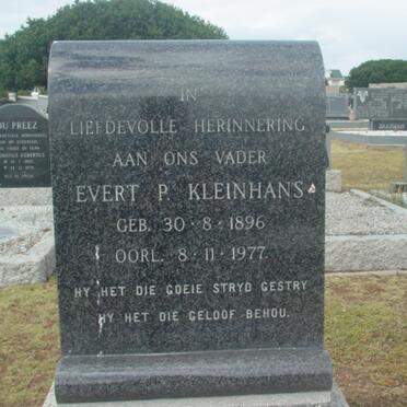 KLEINHANS Evert P. 1896-1977