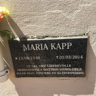 KAPP Maria 1940-2014