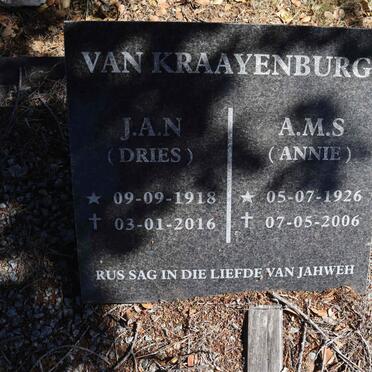 KRAAYENBURG Johannes Andries Nicolaas, van 1918-2016 & A.M.S. 1926-2006_1