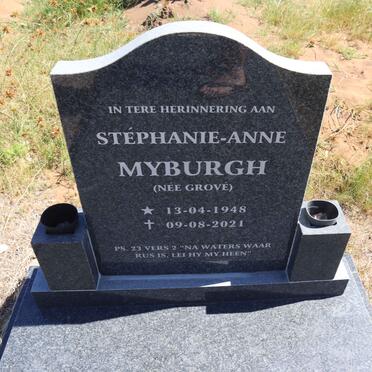MYBURGH Stefanie-Anne nee GROVE 1948-2021