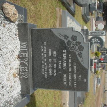 MEYER Stephanus Ockert 1926-1997