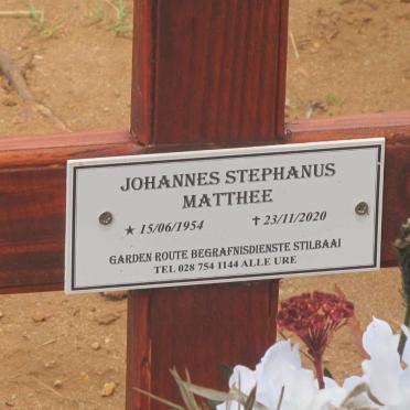 MATTHEE Johannes Stephanus 1954-2020