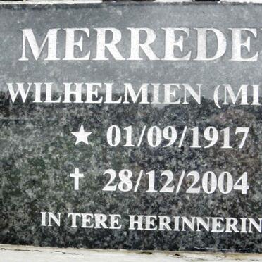 MERREDEW Wilhelmien 1917-2004