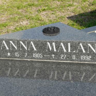 MALAN Anna 1905-1992