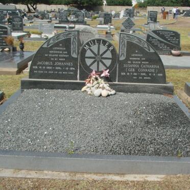 MULLER Jacobus Johannes 1909-1974 &amp; Susanna Catharina CONRADIE 1911-1995