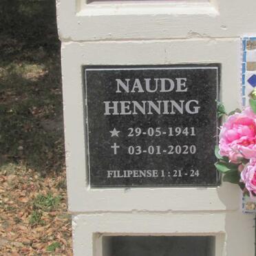 NAUDE Henning 1941-2020