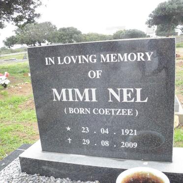 NEL Mimi nee COETZEE 1921-2009