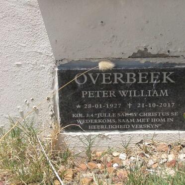 OVERBEEK Peter William 1927-2017