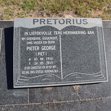 PRETORIUS Pieter George 1934-2013