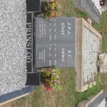 PRINSLOO J.P.J. 1917-2007 &amp; E.C. 1930-2016