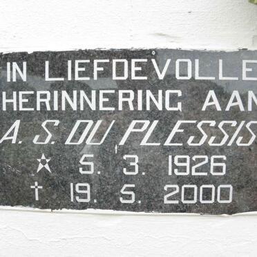 PLESSIS A.S., du 1926-2000