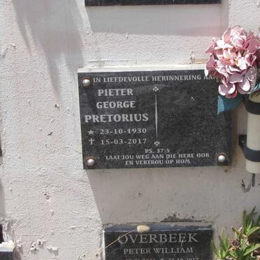 PRETORIUS Pieter George 1930-2017
