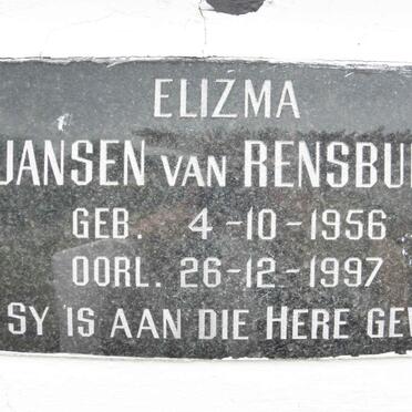 RENSBURG Elizma, Jansen van 1956-1997