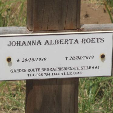 ROETS Johanna Alberta 1939-2019