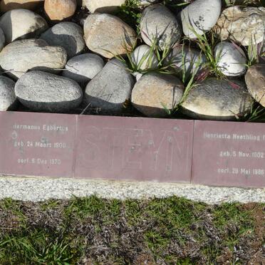 STEYN Hermanus Egbertus 1900-1970 &amp; Henrietta Neethling HUGO 1902-1986