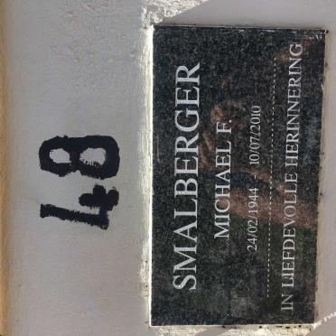 SMALBERGER Michael F. 1944-2010
