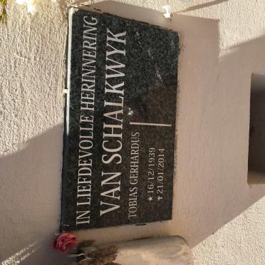 SCHALKWYK Tobias Gerhardus, van 1939-2014