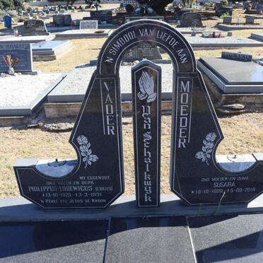SCHALKWYK Philippus Lodewicus, van 1925-1991 & Susara 1929-2019