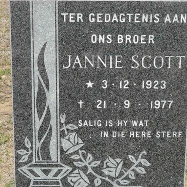 SCOTT Jannie 1923-1977