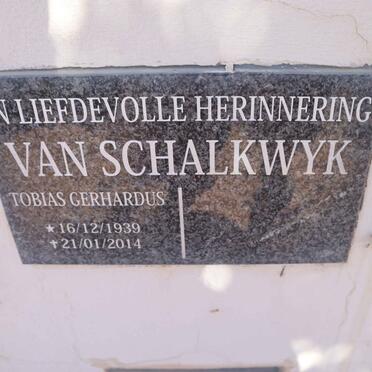 SCHALKWYK Tobias Gerhardus, van 1939-2014