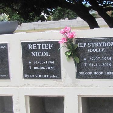 STRYDOM H.P. 1934-2019 :: RETIEF Nicol 1944-2020