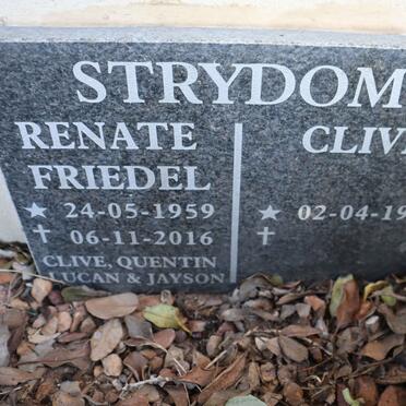STRYDOM Renate Friedel 1959-2016 & Clive 1958-