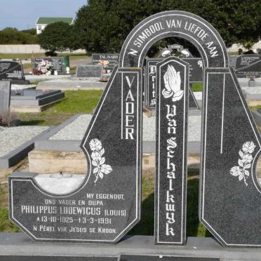 SCHALKWYK Philippus Lodewicus, van 1925-1991