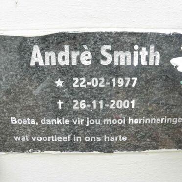 SMITH Andrè 1977-2001
