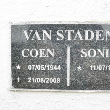 STADEN Coen, van 1944-2008 &amp; Sonia 1947-