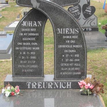TREURNICH Johan 1928-2000 &amp; Miems 1932-2014