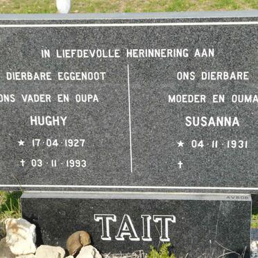 TAIT Hughy 1927-1993 &amp; Susanna 1931-