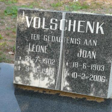 VOLSCHENK Leoné 1902-1996 :: Joan 1903-2006