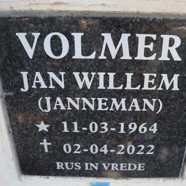 VOLMER Jan Willem 1964-2022