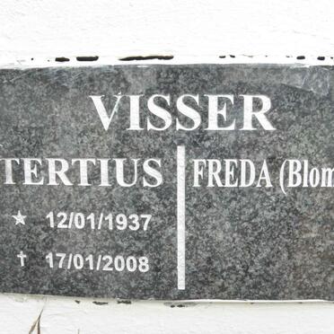 VISSER Tertius 1937-2008 &amp; Freda