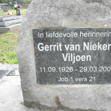 VILJOEN Gerrit van Niekerk 1926-2009