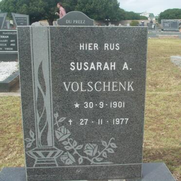 VOLSCHENK Susarah A. 1901-1977
