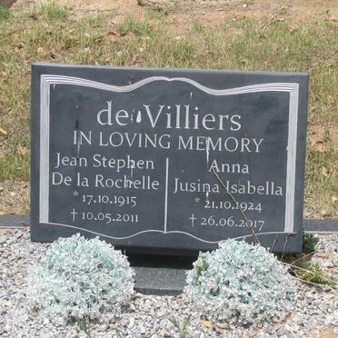 VILLIERS Jean Stephen De la Rochelle, de 1915-2011 &amp; Anna Jusina Isabella 1924-2017