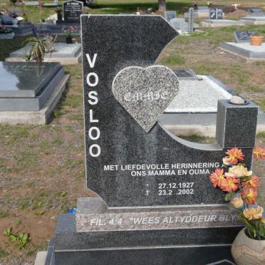 VOSLOO Emmie 1927-2002