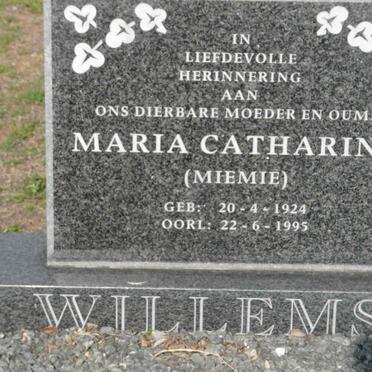 WILLEMSE Maria Catharina 1924-1995